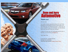 Tablet Screenshot of geneandjerryautomotive.com